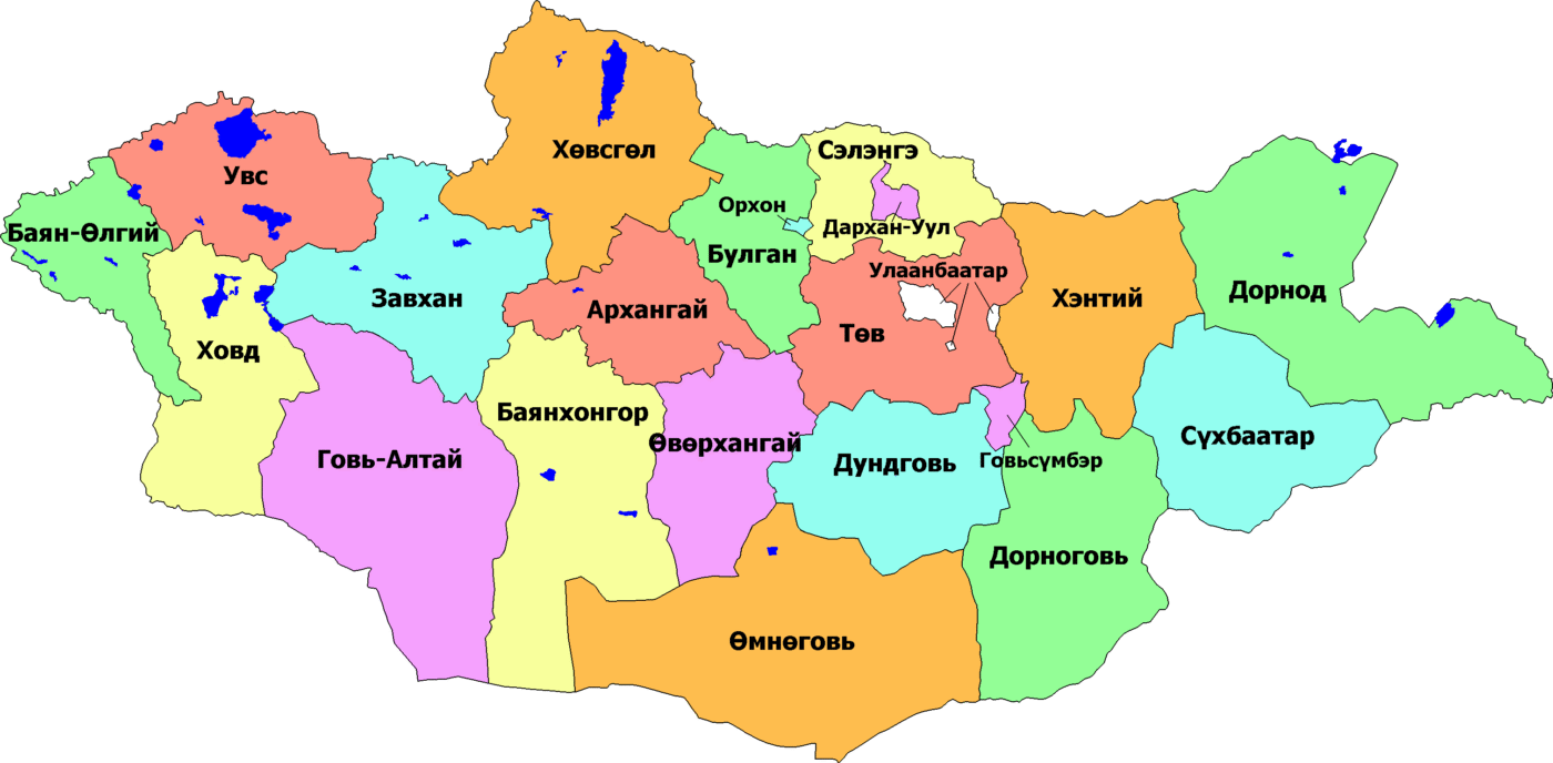Mongolia map